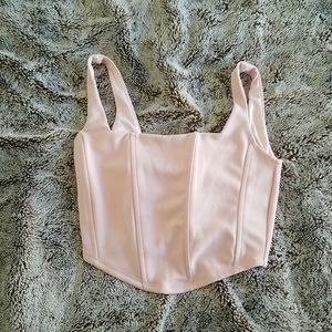 Mm Couture light Pink Crop Top